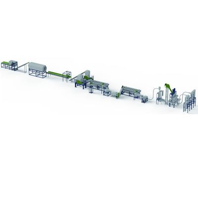 Пластиковая стиральная машина для переработки пластиковых веществ Автоматическая машина для чистки бутылок 200 кВт